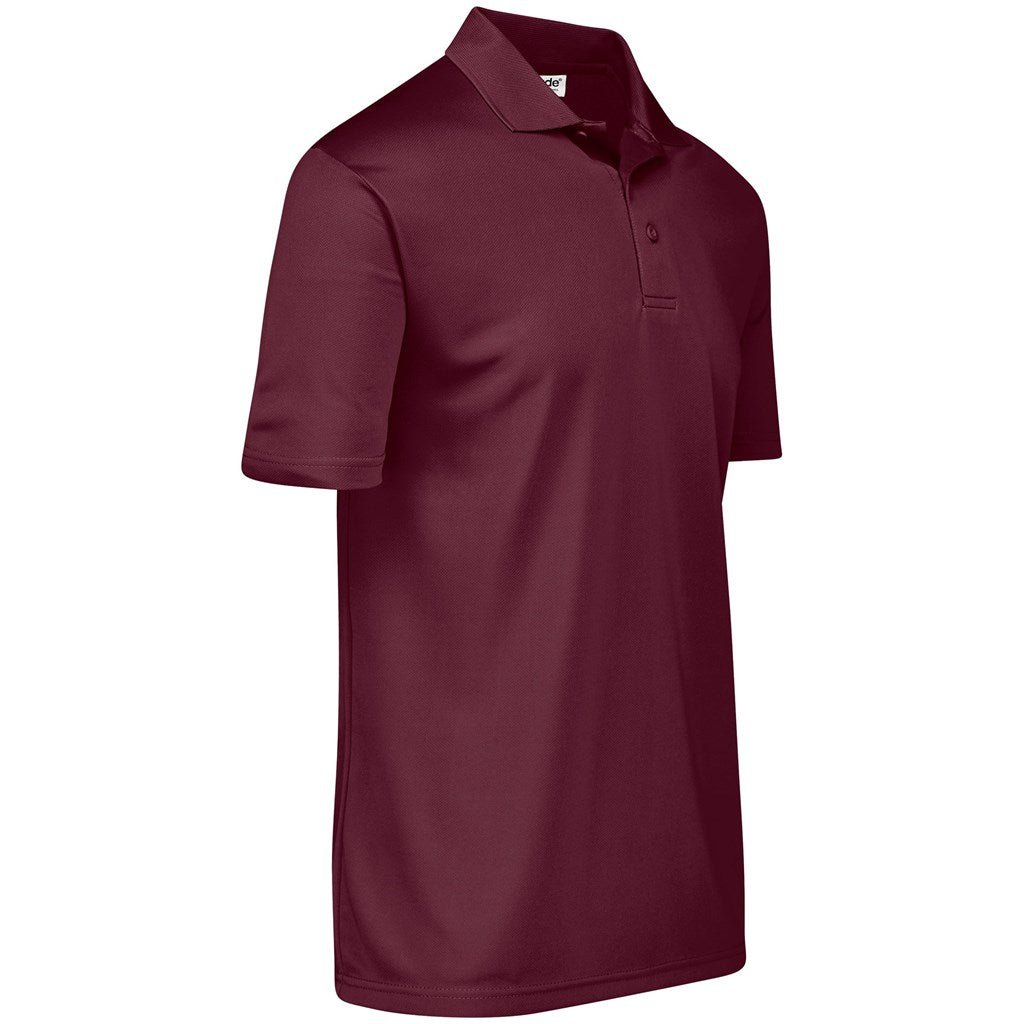Mens Pro Golf Shirt in Dark Red - Print Fast Express