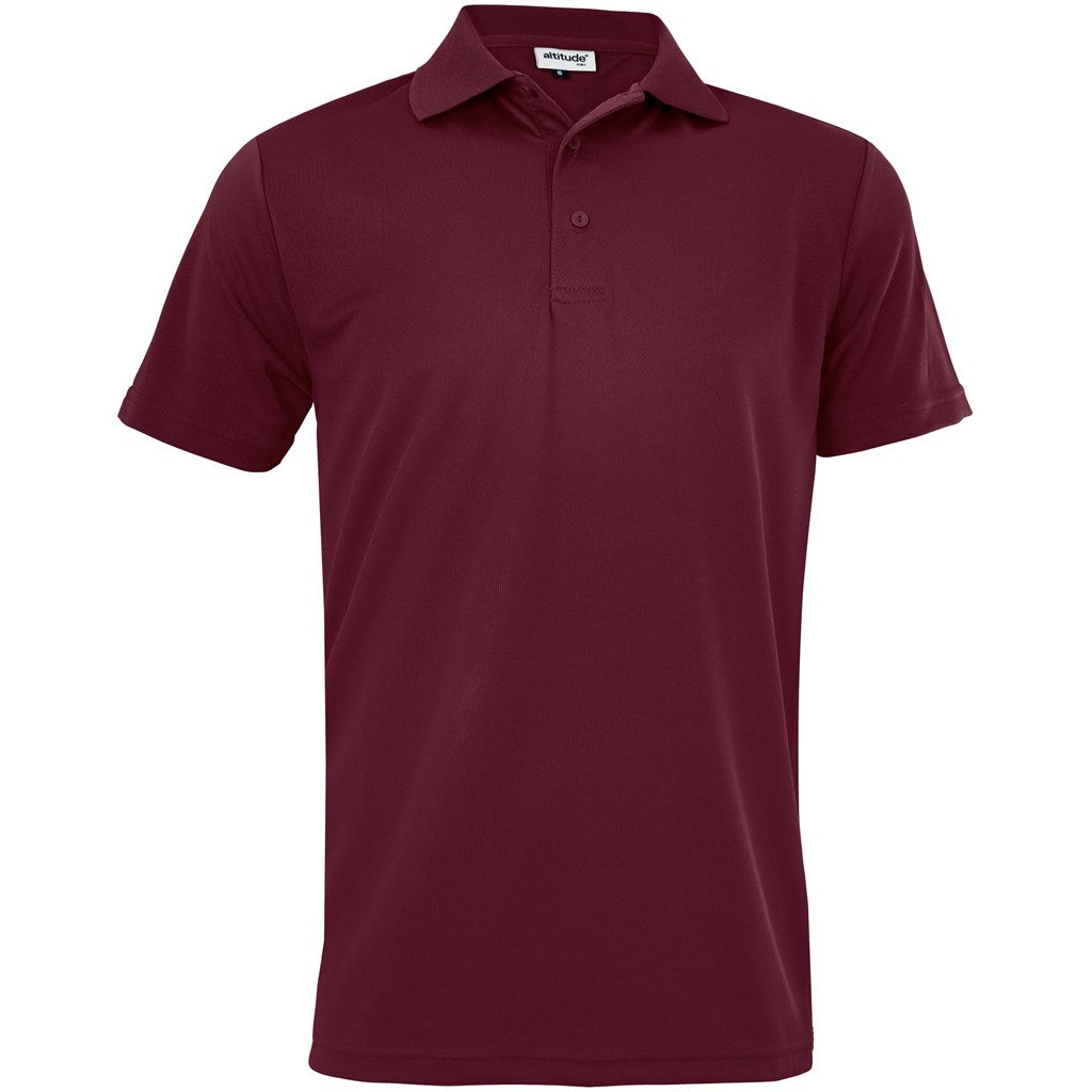 Mens Pro Golf Shirt in Dark Red — Print Fast Express