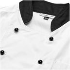 Unisex Long Sleeve Toulon Chef Jacket in White - Print Fast Express