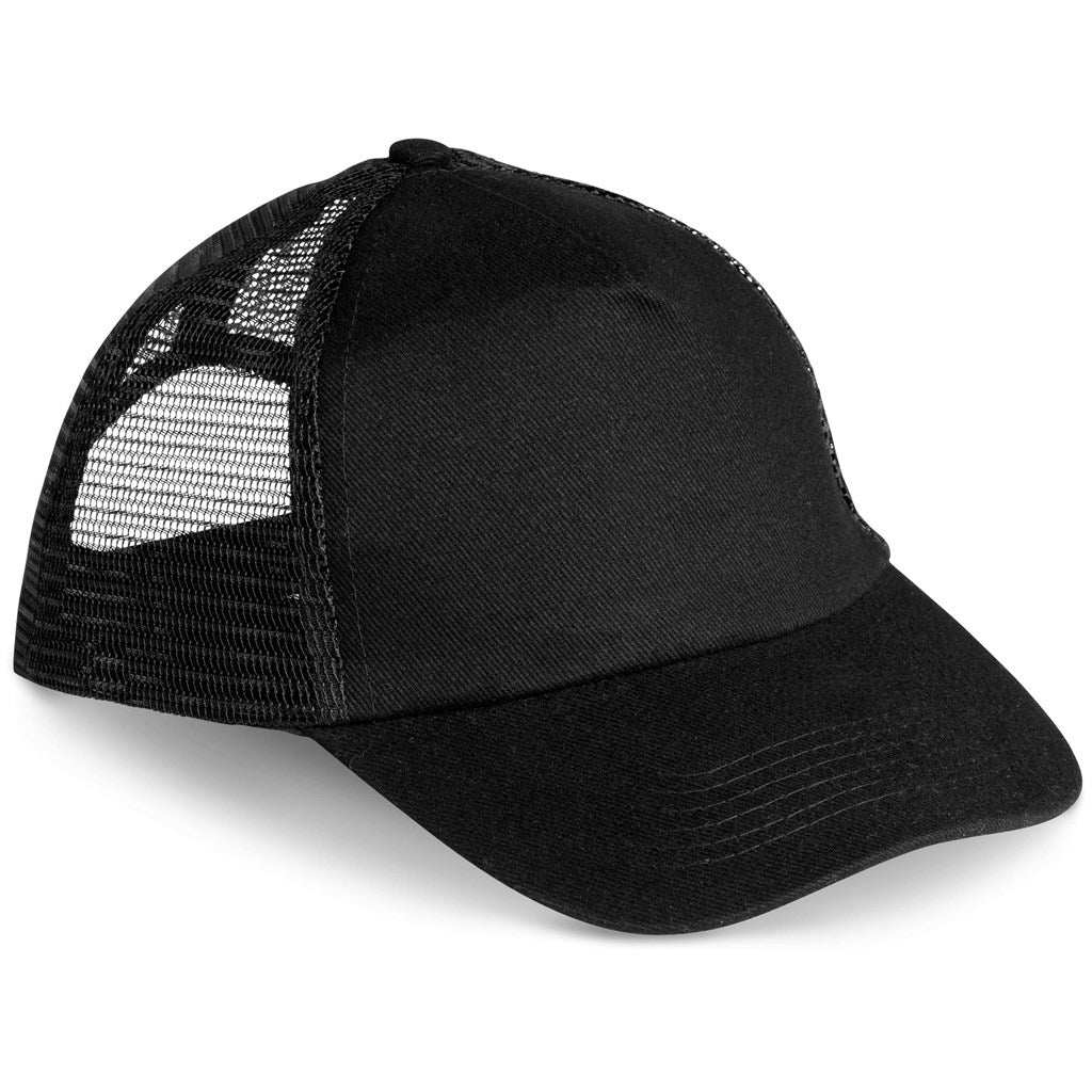 Trucker Cap - 5 Panel in Black — Print Fast Express