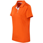 Ladies Tournament Golf Shirt in Orange - Print Fast Express