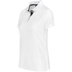 Ladies Tournament Golf Shirt in White - Print Fast Express