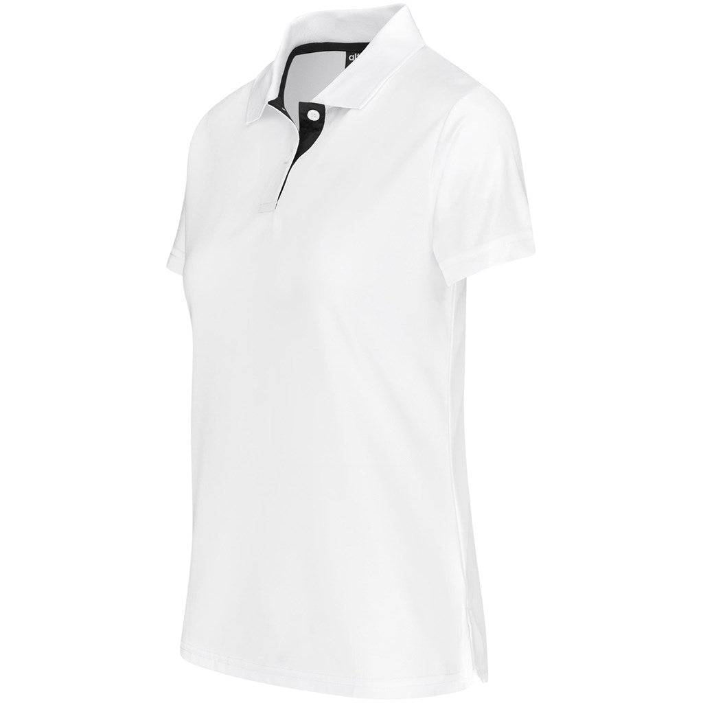 Ladies Tournament Golf Shirt in White - Print Fast Express