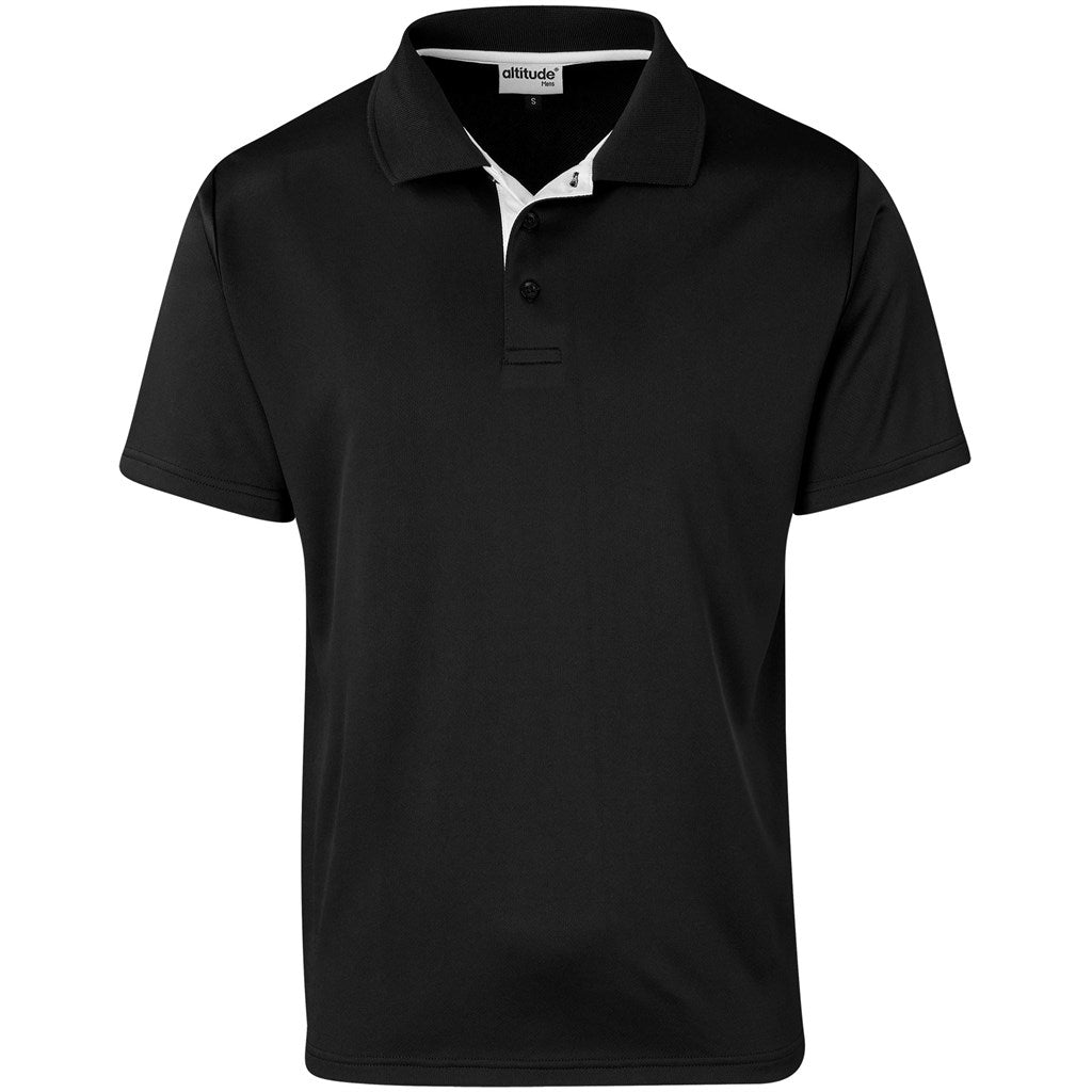 Mens Tournament Golf Shirt in Black — Print Fast Express