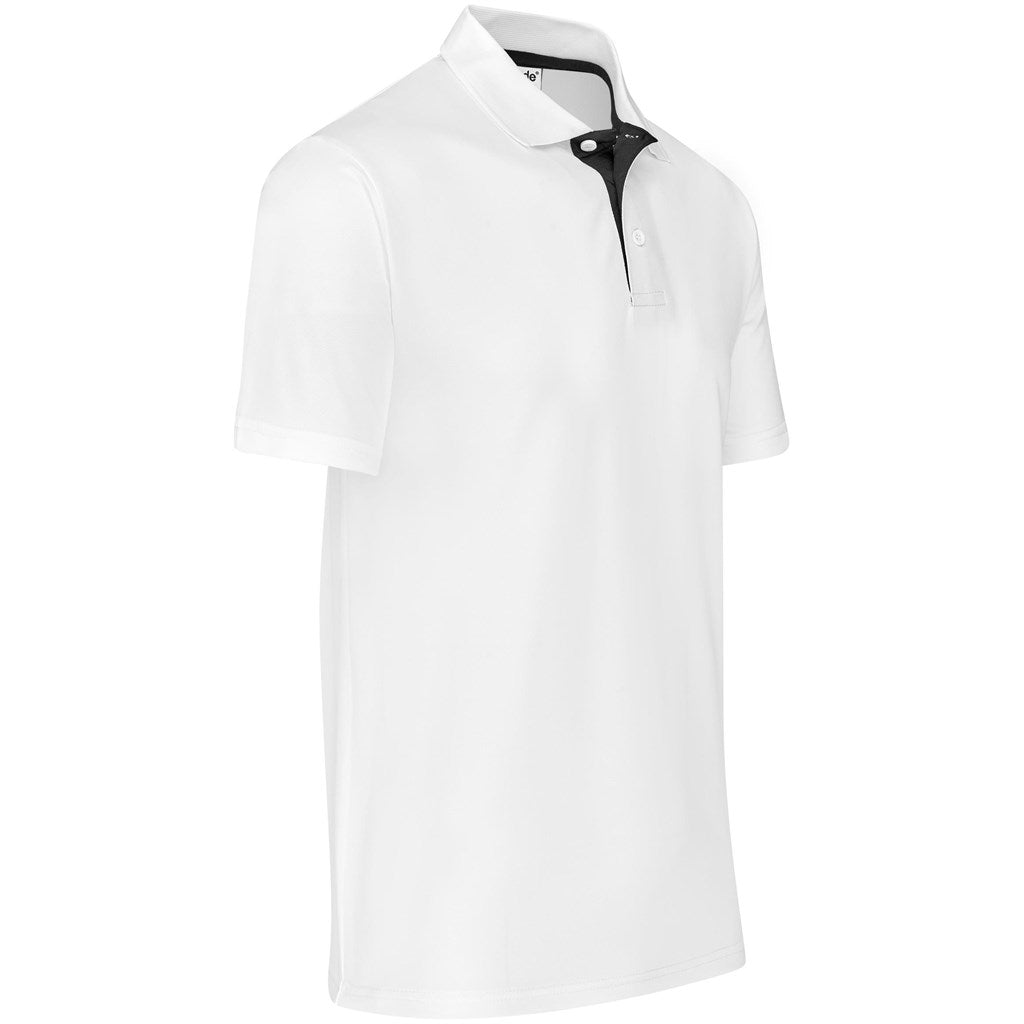 Mens Tournament Golf Shirt in White - Print Fast Express