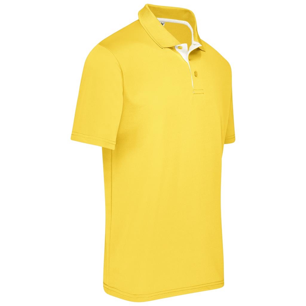 Mens Tournament Golf Shirt in Yellow - Print Fast Express