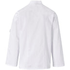 Unisex Long Sleeve Zest Chef Jacket in White - Print Fast Express