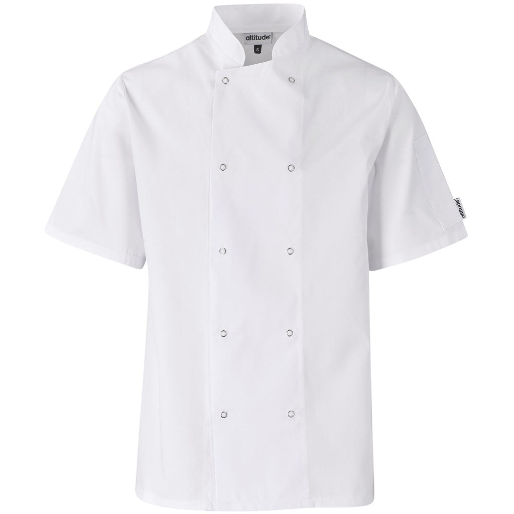 Unisex Short Sleeve Zest Chef Jacket in White — Print Fast Express