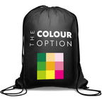 Altitude Symphony 210D Drawstring Bag in Black — Print Fast Express