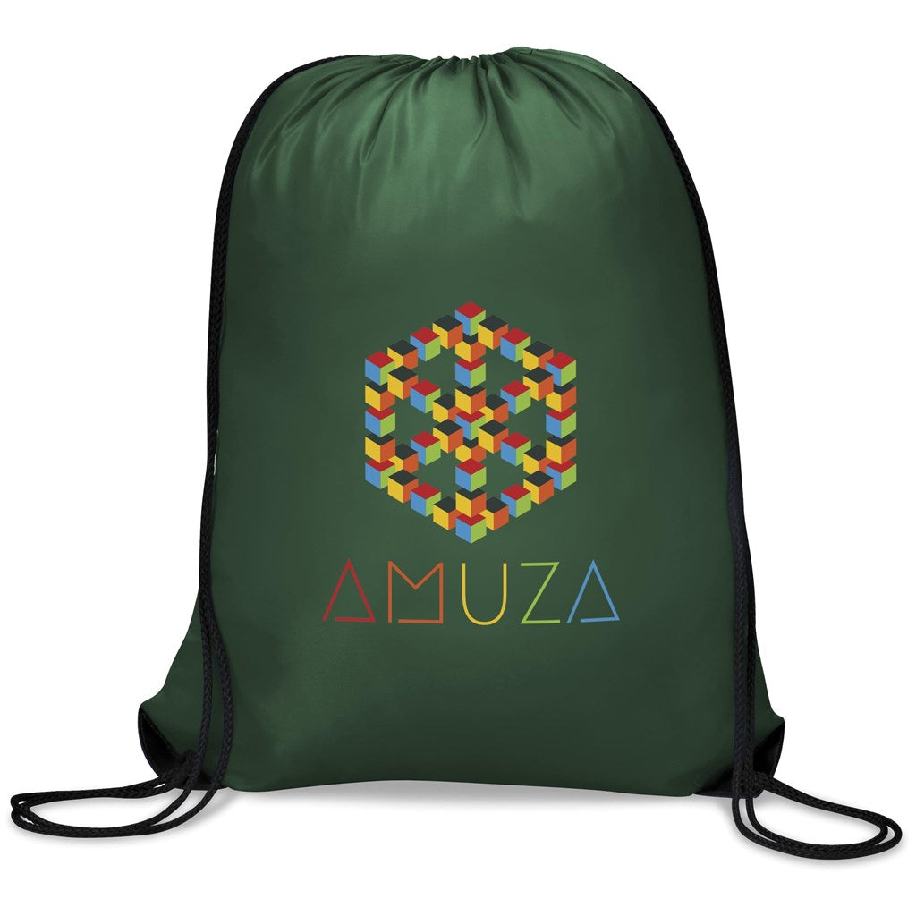 Altitude Symphony 210D Drawstring Bag in Dark Green — Print Fast Express