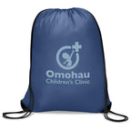Altitude Symphony 210D Drawstring Bag in New Blue — Print Fast Express