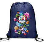 Altitude Symphony 210D Drawstring Bag in Navy — Print Fast Express