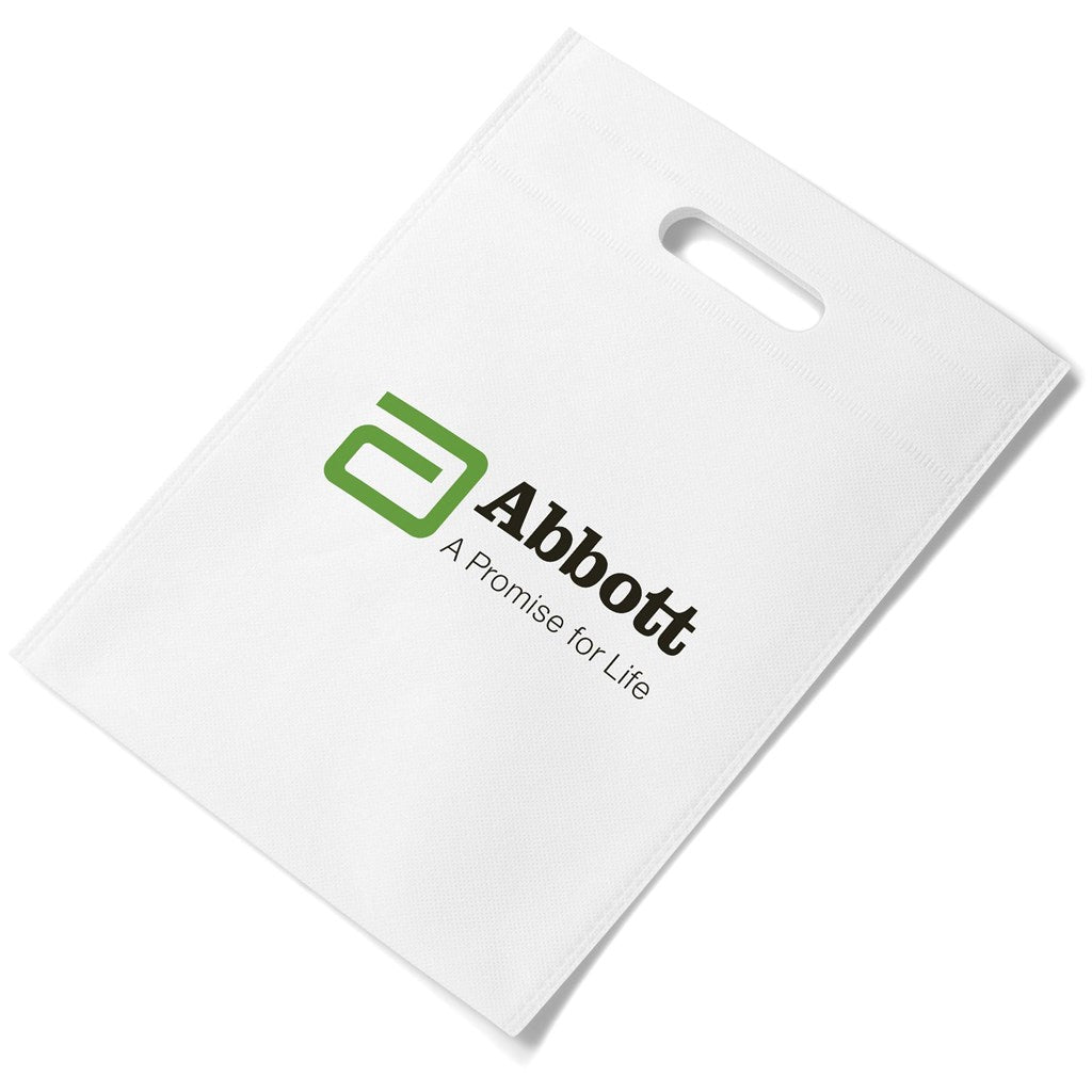 Altitude Bounce Non-Woven Gift Bag in Solid White — Print Fast Express