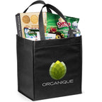 Gala Non-Woven Shopper in Black — Print Fast Express