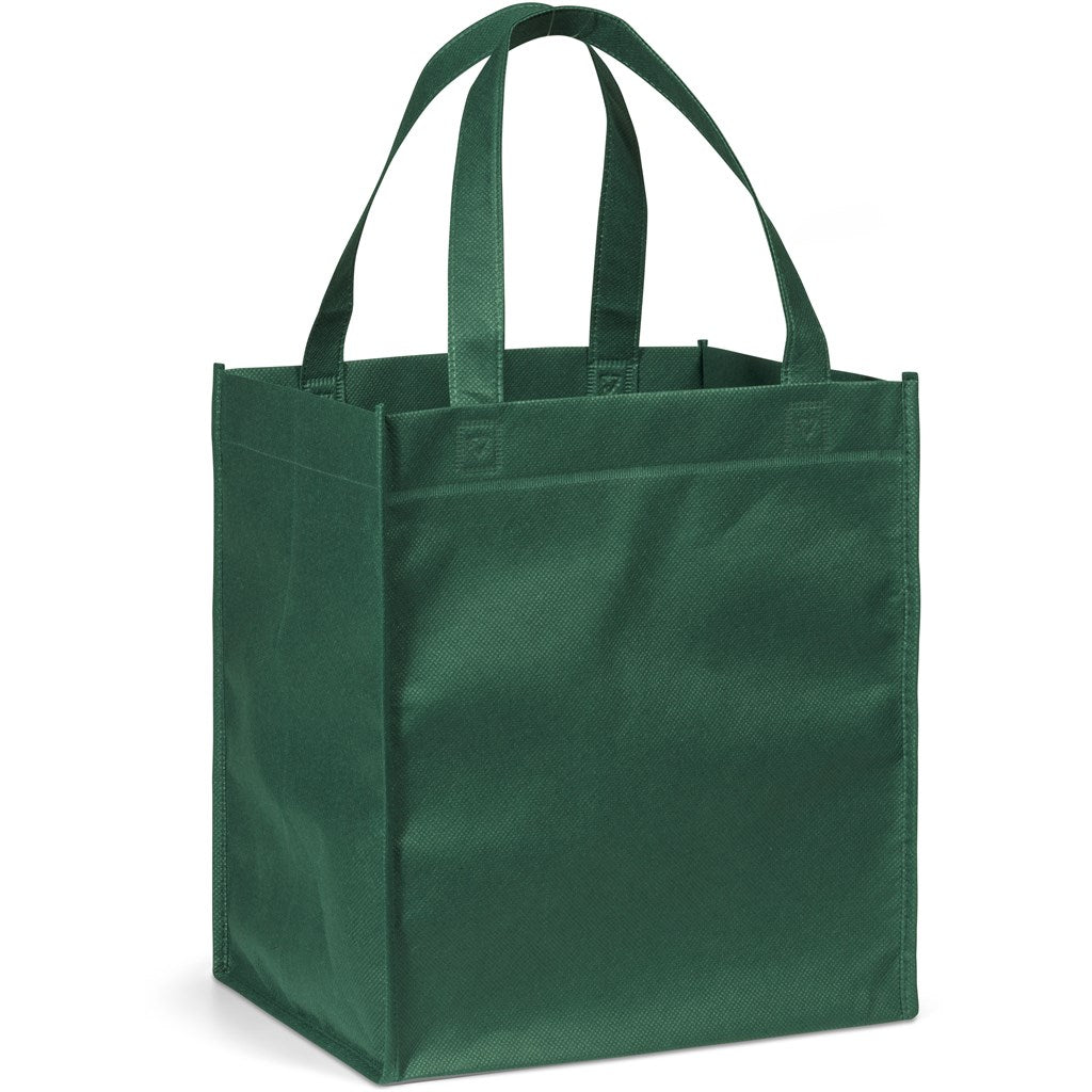 Gala Non-Woven Shopper in Dark Green - Print Fast Express