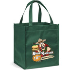 Gala Non-Woven Shopper in Dark Green — Print Fast Express