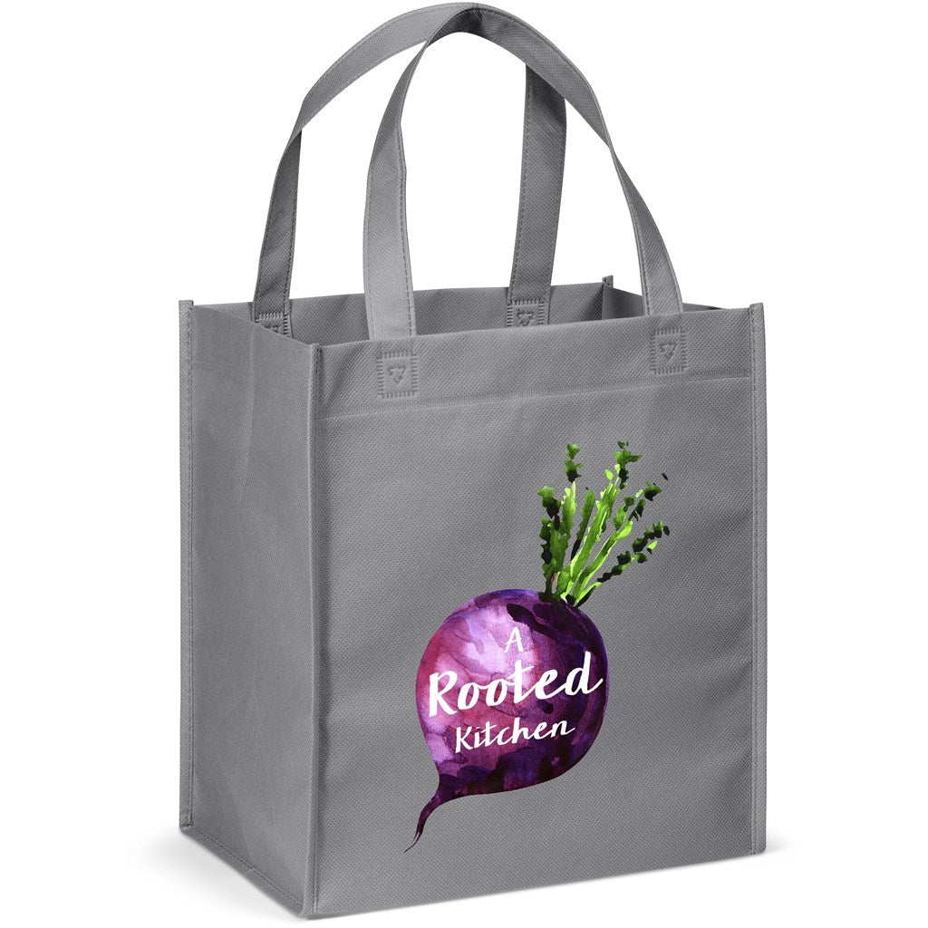 Gala Non-Woven Shopper in Grey — Print Fast Express