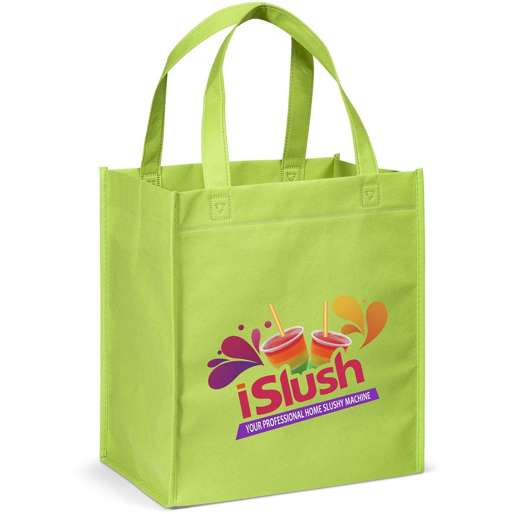 Gala Non-Woven Shopper in Lime — Print Fast Express