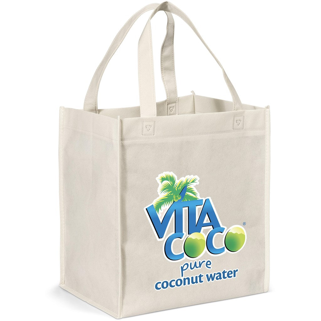 Gala Non-Woven Shopper in Natural — Print Fast Express