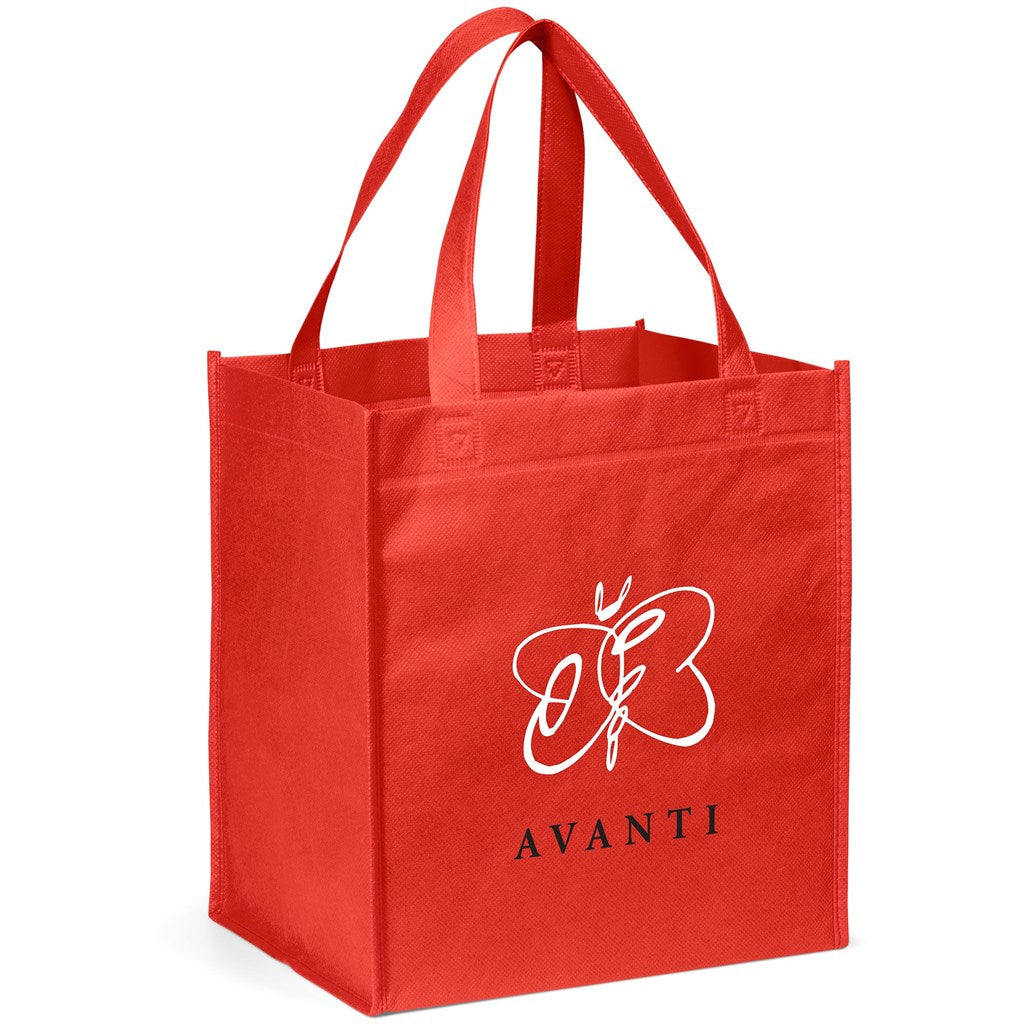 Gala Non-Woven Shopper in Red — Print Fast Express