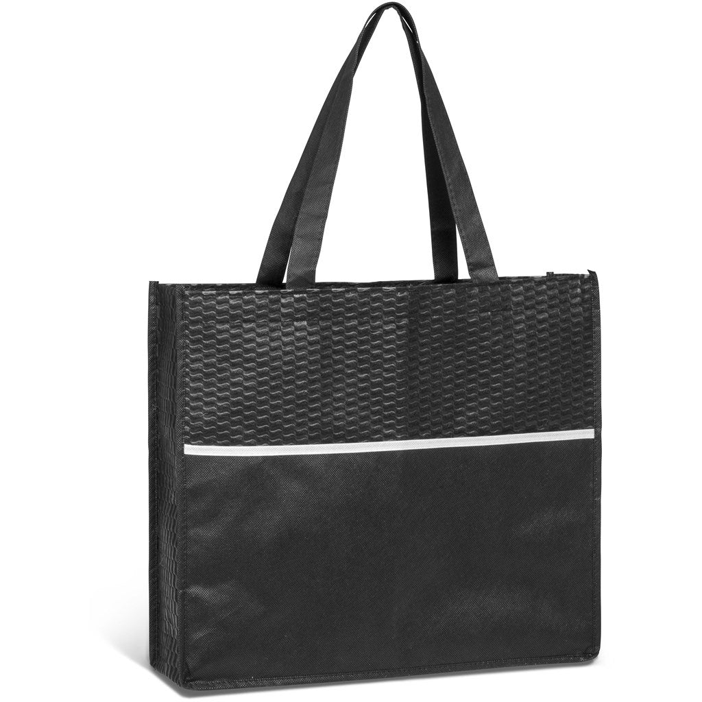 Altitude Brighton Non-Woven Shopper in Black - Print Fast Express