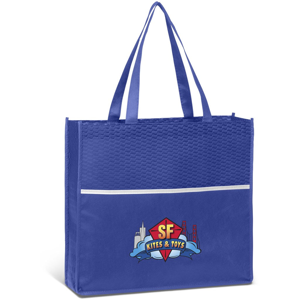 Altitude Brighton Non-Woven Shopper in Blue — Print Fast Express