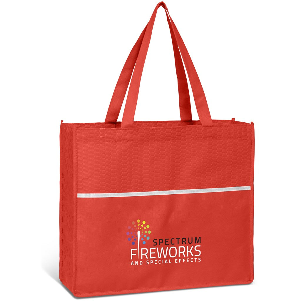 Altitude Brighton Non-Woven Shopper in Red — Print Fast Express
