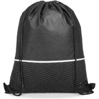 Altitude Brighton Non-Woven Drawstring Bag in Black - Print Fast Express