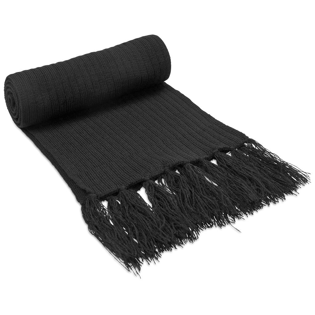 Nebraska Acrylic Scarf in Black - Print Fast Express
