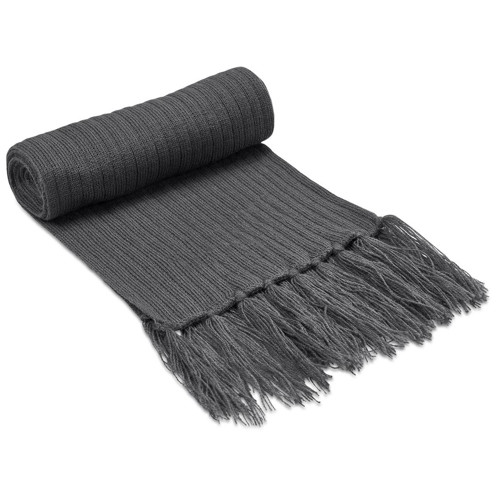 Nebraska Acrylic Scarf in Grey - Print Fast Express