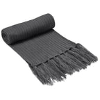 Nebraska Acrylic Scarf in Grey - Print Fast Express