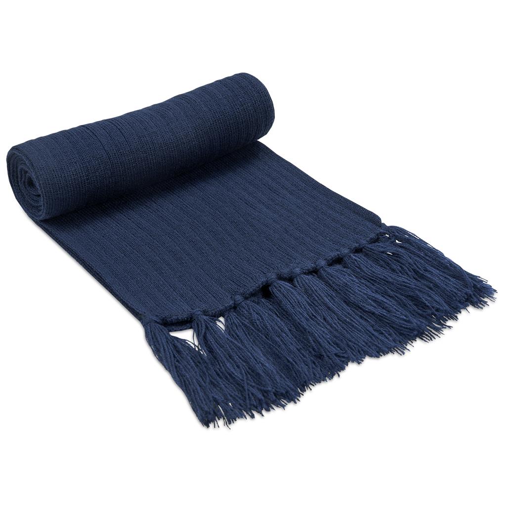 Nebraska Acrylic Scarf in Navy - Print Fast Express
