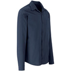 Mens Long Sleeve Kensington Shirt in Navy - Print Fast Express
