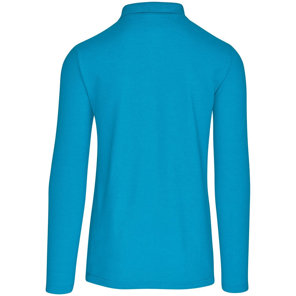 Mens Long Sleeve Elemental Golf Shirt custom branded with your logo