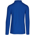 Mens Long Sleeve Elemental Golf Shirt in Blue - Print Fast Express