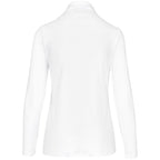 Ladies Long Sleeve Elemental Golf Shirt in White - Print Fast Express