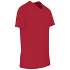 Mens Super Club 165 V-Neck T-Shirt in Red - Print Fast Express