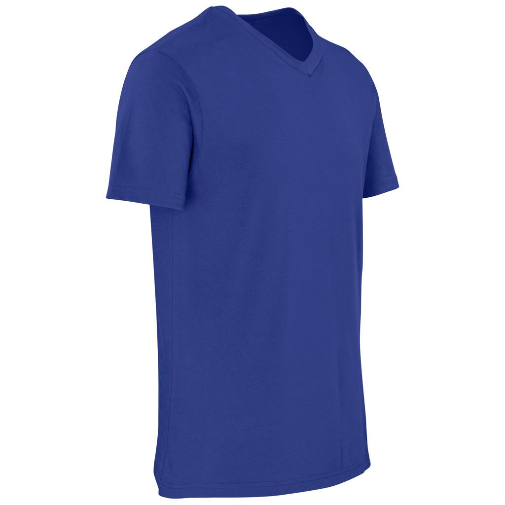 Mens Super Club 165 V-Neck T-Shirt in Royal Blue - Print Fast Express