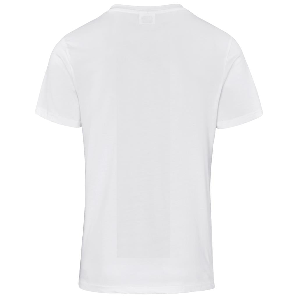 Mens Super Club 165 V-Neck T-Shirt in White - Print Fast Express