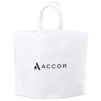 Altitude Yorkdale Non-Woven Shopper in Solid White — Print Fast Express