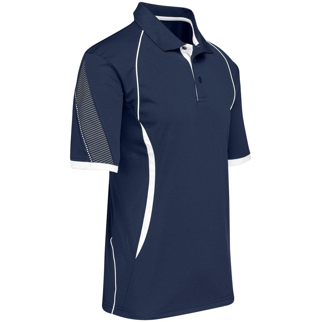 Mens Razor Golf Shirt in Navy - Print Fast Express