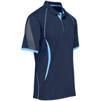 Mens Razor Golf Shirt in Navy Light Blue - Print Fast Express