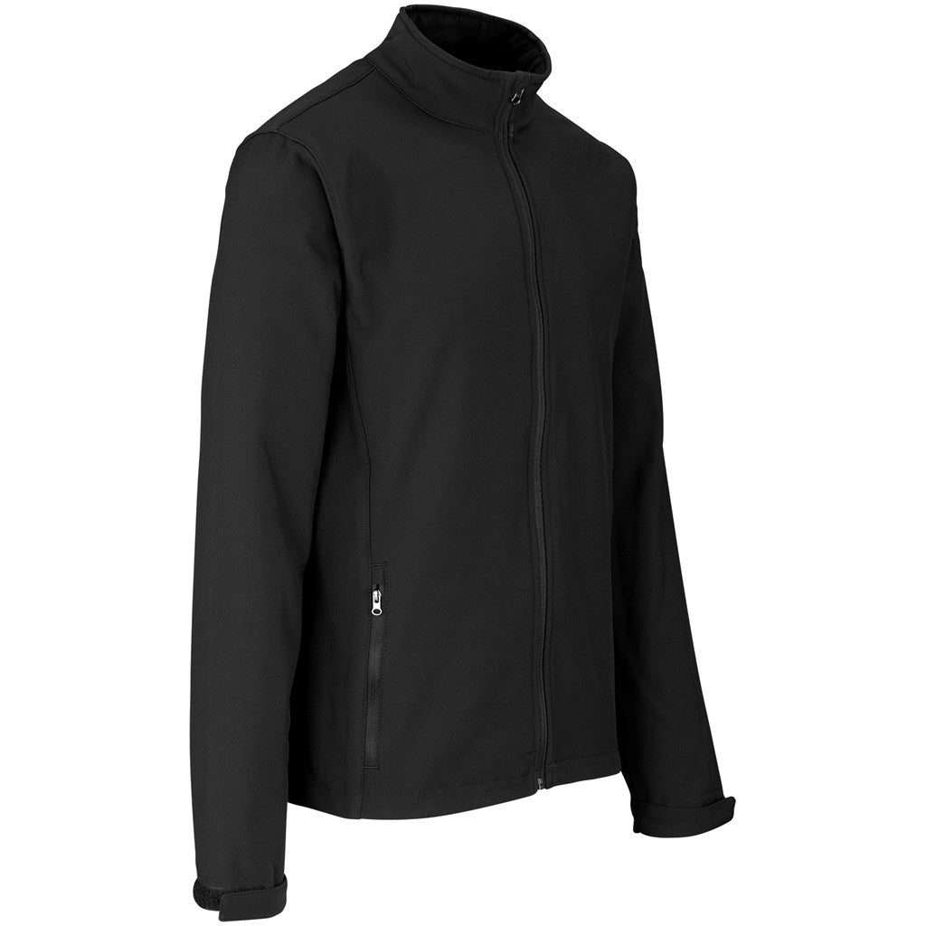 Mens Pinnacle Softshell Jacket in Black - Print Fast Express