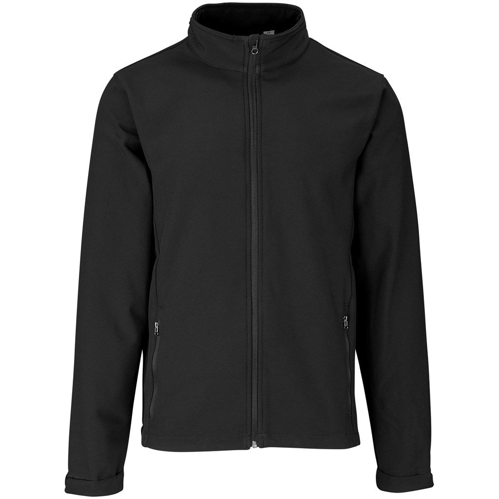 Mens Pinnacle Softshell Jacket in Black — Print Fast Express