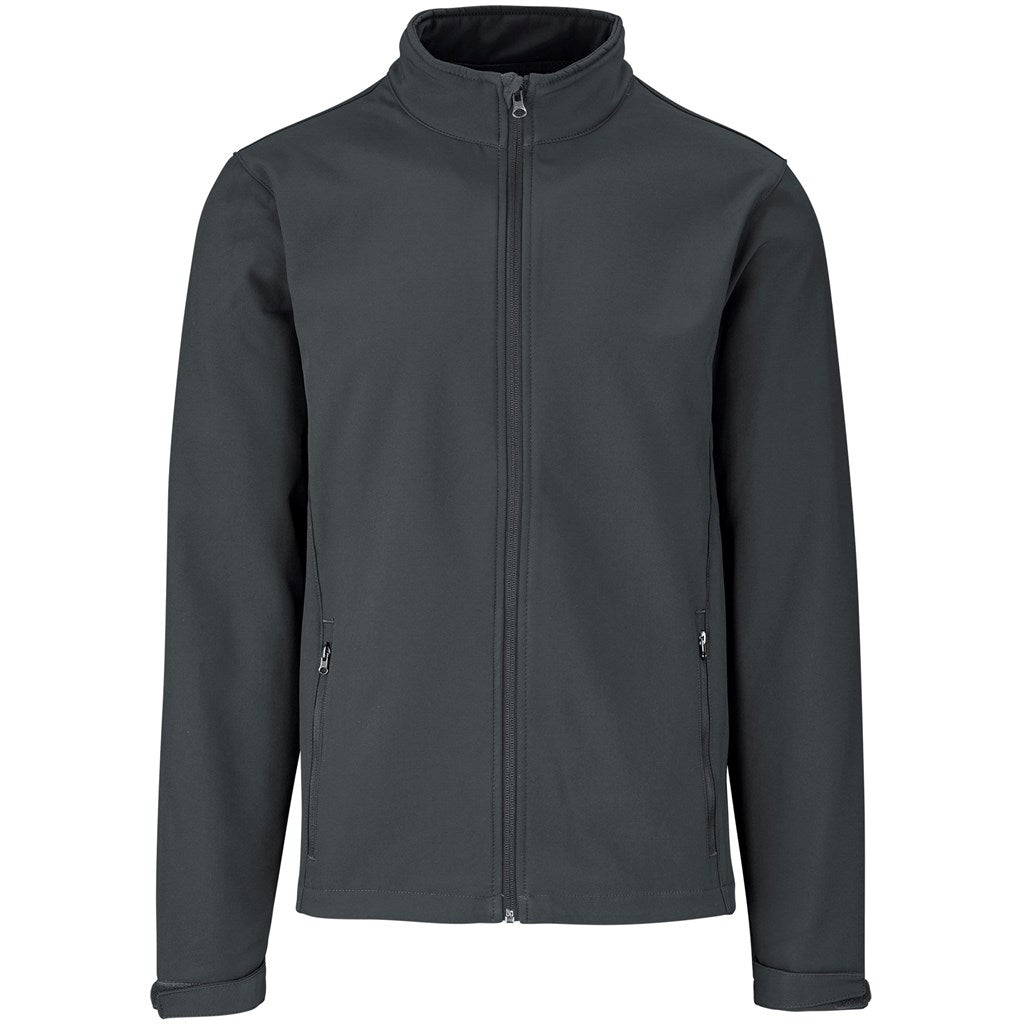 Mens Pinnacle Softshell Jacket in Grey — Print Fast Express