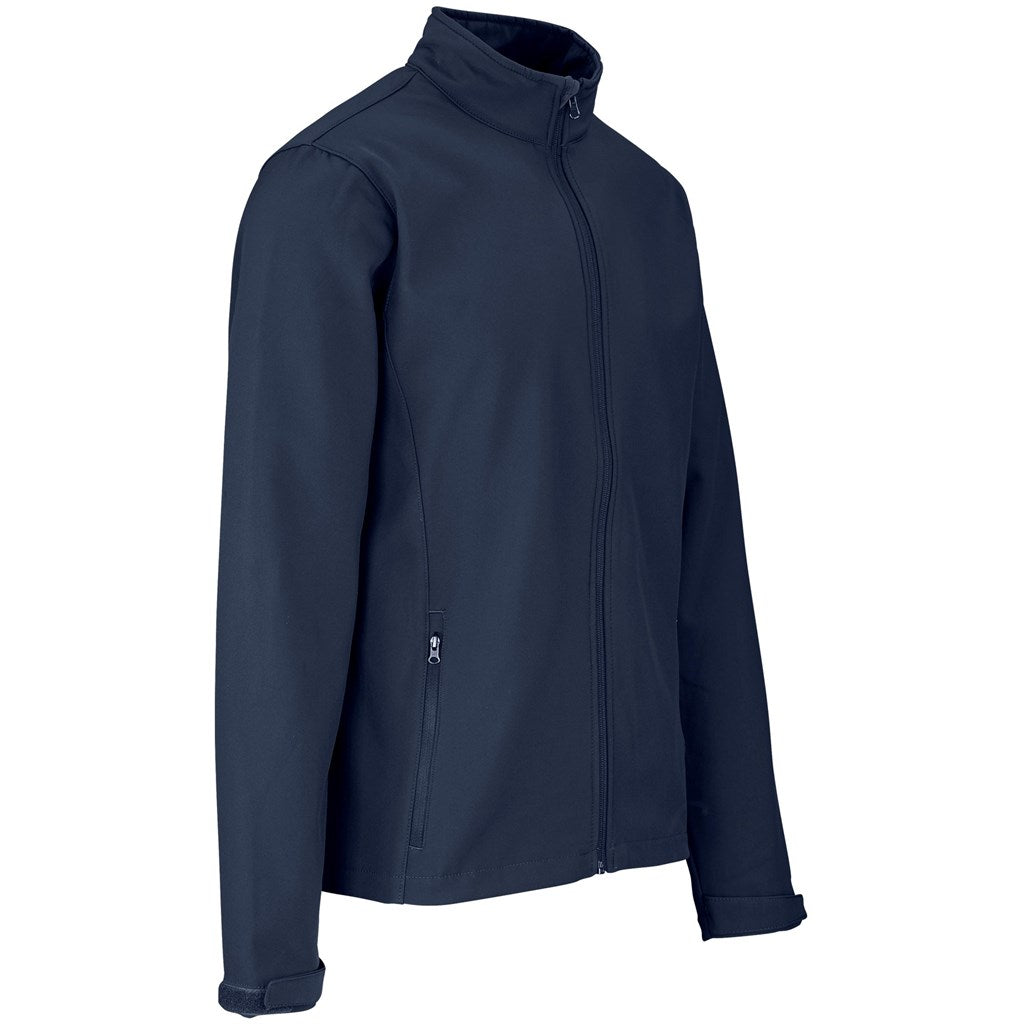 Mens Pinnacle Softshell Jacket in Navy - Print Fast Express