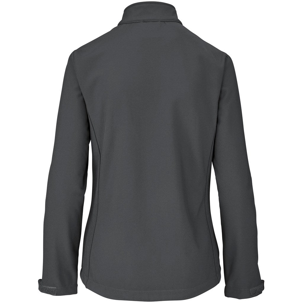 Ladies Pinnacle Softshell Jacket in Grey - Print Fast Express
