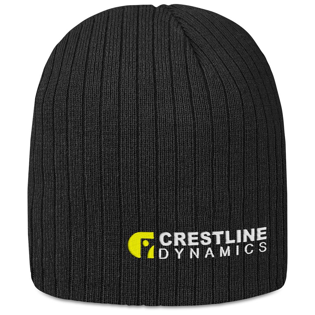 Nebraska Acrylic Beanie in Black — Print Fast Express