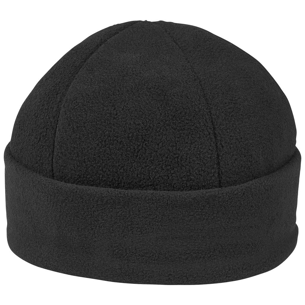 Alaska Brushed Fleece Beanie in Black - Print Fast Express