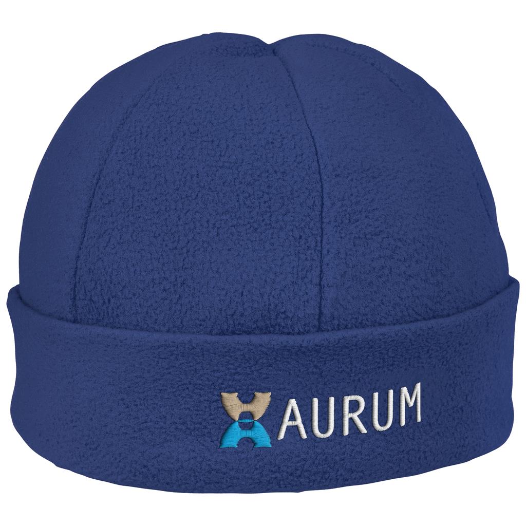 Alaska Brushed Fleece Beanie in Blue — Print Fast Express